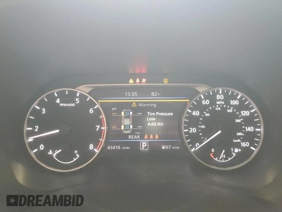 2022 Nissan Sentra SV with VIN 3N1AB8CV2NY315905, listed as a Copart auction lot 55638945 with 43,416 mi miles and Salvage Title. Bid and sale history available at DreamBid. Image 9.
