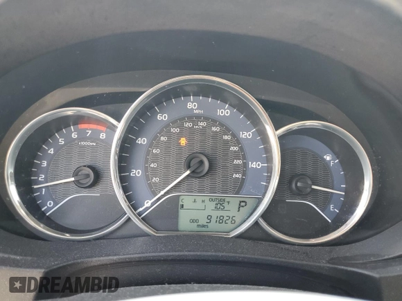 2016 Toyota Corolla L with VIN 2T1BURHE7GC542911, listed as a Copart auction lot 64186995 with 91,826 mi miles and Salvage title. Bid and sale history available at DreamBid. Image 9.