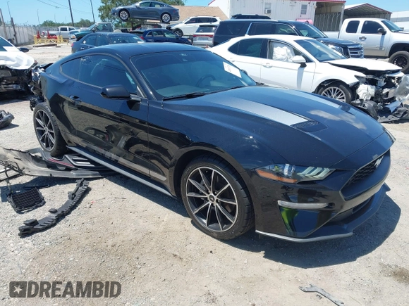 2021 Ford Mustang EcoBoost with VIN 1FA6P8TH1M5137372, listed as a IAAI auction lot 42031716 with 58,475 mi miles and . Bid and sale history available at DreamBid. Image 1.