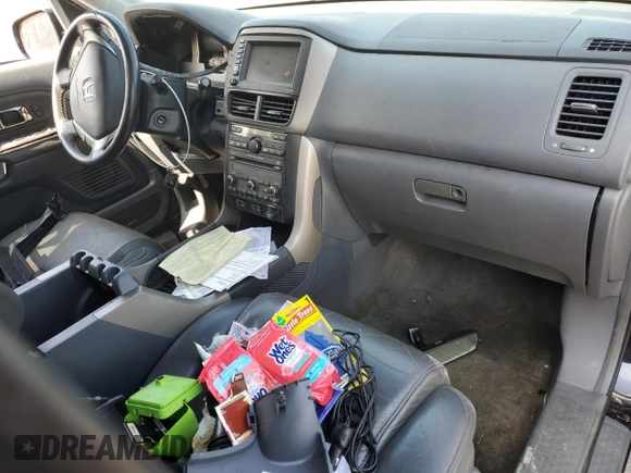 2006 Honda Pilot EX-L with VIN 2HKYF18706H553056, listed as a Copart auction lot 49003755 with Not Provided miles and Salvage Title. Bid and sale history available at DreamBid. Image 8.