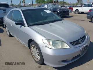 2005 Honda Civic Cpe LX with VIN 1HGEM225X5L031746, listed as a IAAI auction lot 41896295 with 211,888 mi miles. Bid and sale history available at carsss.com. Image 1.
