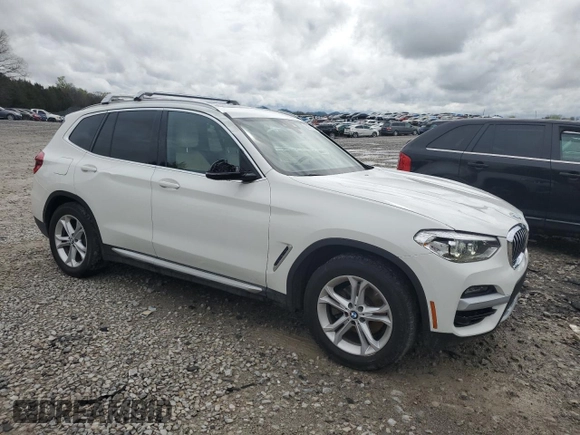 2020 BMW X3 sDrive30i with VIN 5UXTY3C06L9D47384, listed as a Copart auction lot 50873265 with 64,281 mi miles and Salvage Title. Bid and sale history available at carsss.com. Image 4.
