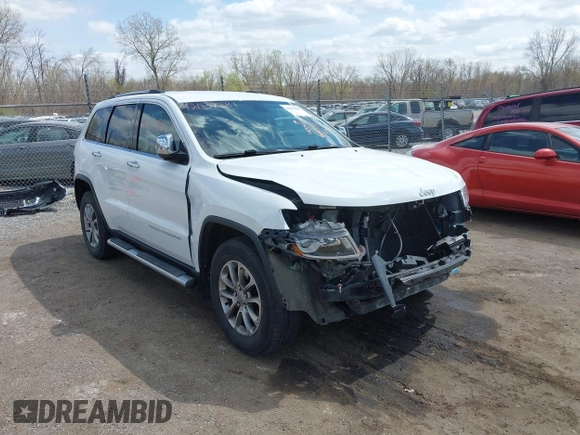2014 Jeep Grand Cherokee Limited z VIN 1C4RJFBG9EC122590, wystawiony jako IAAI lot #42037881 z przebiegiem 137 270 mil mil oraz . Historia ofert i sprzedaży dostępna na DreamBid. Obrazek 1.