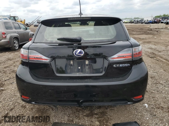2012 Lexus CT 200h with VIN JTHKD5BH7C2117143, listed as a Copart auction lot 59111325 with 93,247 mi miles and Salvage title. Bid and sale history available at DreamBid. Image 6.