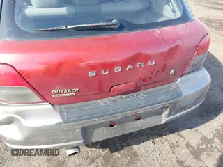 2002 Subaru Impreza Outback Special Sports with VIN JF1GG68522H822483, listed as a IAAI auction lot 41621127 with 209,164 mi miles and . Bid and sale history available at DreamBid. Image 13.
