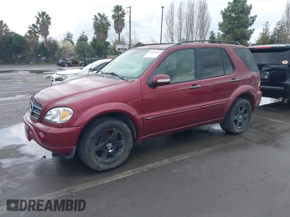 2002 Mercedes-Benz M 320/430/500 with VIN 4JGAB75E02A312579, listed as a IAAI auction lot 41536005 with 255,627 mi miles and . Bid and sale history available at DreamBid. Image 2.