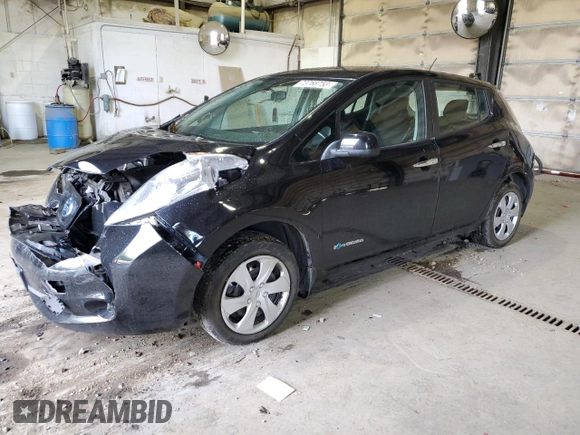 2015 Nissan LEAF SV with VIN 1N4AZ0CP2FC300672, listed as a Copart auction lot 73768753 with 55,976 mi miles. Bid and sale history available at carsss.com. Image 1.