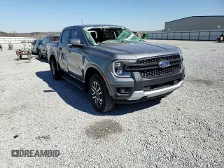 2024 Ford Ranger LARIAT with VIN 1FTER4KP8RLE39889, listed as a Copart auction lot 47591765 with 7,641 mi miles and Salvage Title. Bid and sale history available at carsss.com. Image 11.