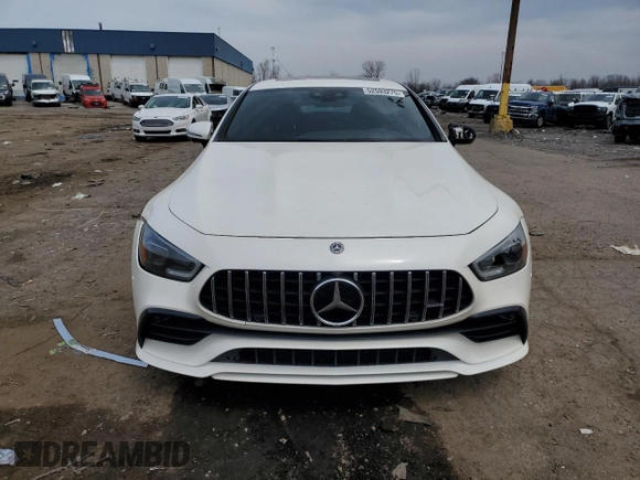 2019 Mercedes-Benz AMG GT 53 with VIN WDD7X6BB0KA007660, listed as a Copart auction lot 52593275 with 64,296 mi miles and Salvage title. Bid and sale history available at DreamBid. Image 5.