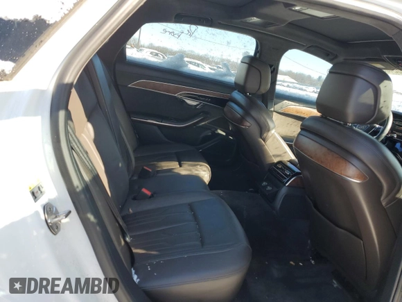 2019 Audi A8 L with VIN WAU8DAF84KN015999, listed as a Copart auction lot 88240025 with 61,406 mi miles and Salvage Title. Bid and sale history available at carsss.com. Image 10.
