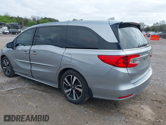 2018 Honda Odyssey Elite with VIN 5FNRL6H92JB004882, listed as a IAAI auction lot 41901028 with 160,889 mi miles and . Bid and sale history available at DreamBid. Image 3.