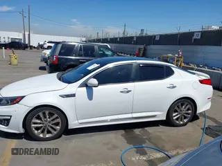 2015 Kia Optima SX Turbo with VIN 5XXGR4A63FG470724, listed as a IAAI auction lot 42006500 with 188,422 mi miles. Bid and sale history available at carsss.com. Image 14.
