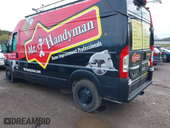 2022 Ram ProMaster Cargo with VIN 3C6LRVDG0NE111435, listed as a IAAI auction lot 41854667 with 72,524 mi miles and . Bid and sale history available at DreamBid. Image 3.