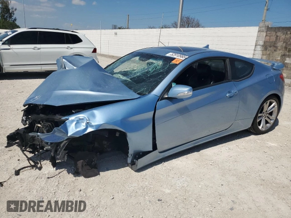 2012 Hyundai Genesis Coupe Grand Touring z VIN KMHHU6KH6CU072438, wystawiony jako Copart lot #52910985 z przebiegiem Nie podano mil oraz Szkoda całkowita • Salvage title. Historia ofert i sprzedaży dostępna na DreamBid. Obrazek 1.