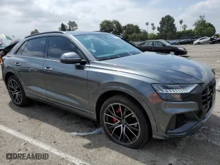 2021 Audi Q8 Premium Plus with VIN WA1EVAF13MD001455, listed as a Copart auction lot 54712313 with 30,394 mi miles. Bid and sale history available at carsss.com. Image 4.