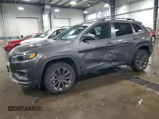 2021 Jeep Cherokee Latitude Lux z VIN 1C4PJMMX1MD152717, wystawiony jako Copart lot #61002385 z przebiegiem 53 178 mil mil oraz Szkoda całkowita • Salvage title. Historia ofert i sprzedaży dostępna na DreamBid. Obrazek 1.