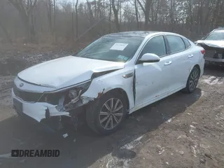 2019 Kia Optima LX with VIN 5XXGT4L38KG300213, listed as a IAAI auction lot 41775052 with 141,402 mi miles. Bid and sale history available at carsss.com. Image 2.