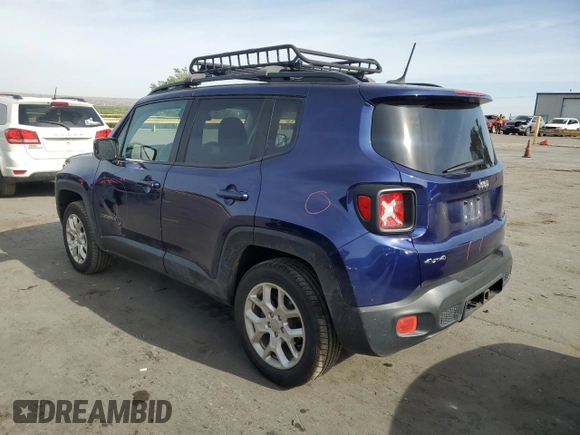 2017 Jeep Renegade Altitude with VIN ZACCJBBB9HPE52085, listed as a Copart auction lot 58781195 with 139,524 mi miles and Salvage title. Bid and sale history available at DreamBid. Image 2.