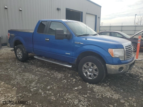 2011 Ford F-150 XL with VIN 1FTFX1ET8BKD46867, listed as a Copart auction lot 49344815 with 122,665 mi miles and Clean Title. Bid and sale history available at carsss.com. Image 4.