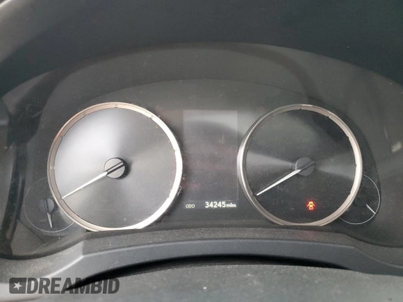 2019 Lexus IS with VIN JTHBA1D23K5092328, listed as a Copart auction lot 53528815 with 34,245 mi miles and Salvage Title. Bid and sale history available at carsss.com. Image 9.