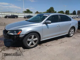 2013 Volkswagen Passat SE with VIN 1VWBH7A39DC061920, listed as a Copart auction lot 62388115 with 110,043 mi miles and Salvage title. Bid and sale history available at DreamBid. Image 1.