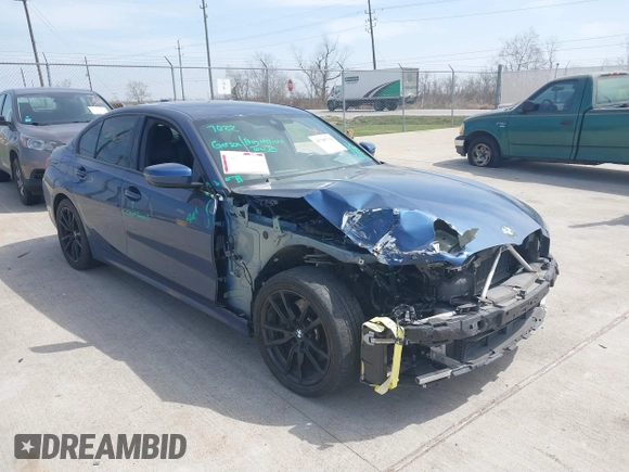 2022 BMW 3 Series 330i с VIN 3MW5R1J06N8C32399, выставлен на аукционе IAAI как лот 41788730 с пробегом 53 691 миль миль и . История ставок и продаж доступна на DreamBid. Изображение 1.
