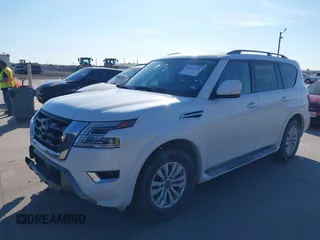 2023 Nissan Armada SV with VIN JN8AY2ACXP9181975, listed as a IAAI auction lot 40301592 with 25,948 mi miles. Bid and sale history available at carsss.com. Image 2.