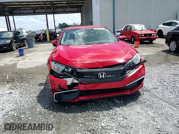 2019 Honda Civic Sedan LX with VIN 2HGFC2F63KH593619, listed as a Copart auction lot 51510595 with 51,467 mi miles and Salvage Title. Bid and sale history available at carsss.com. Image 13.