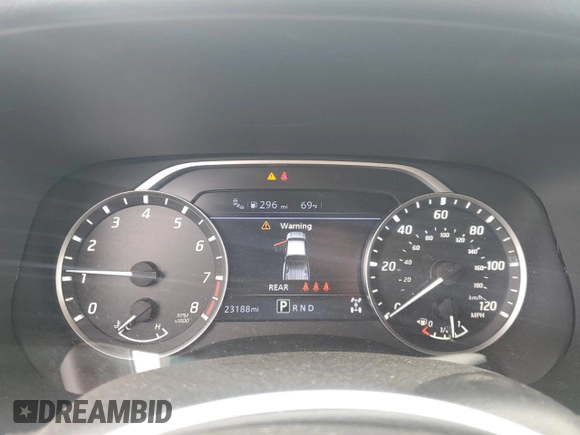 2024 Nissan Frontier SV with VIN 1N6ED1EK7RN614857, listed as a Copart auction lot 59234425 with 23,188 mi miles and Salvage title. Bid and sale history available at DreamBid. Image 9.