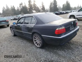 2001 BMW 7 Series 740iA with VIN WBAGG83431DN86580, listed as a Copart auction lot 44708755 with 180,708 mi miles and Clean Title. Bid and sale history available at carsss.com. Image 2.