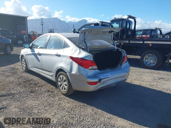 2016 Hyundai Accent SE with VIN KMHCT4AE1GU021377, listed as a IAAI auction lot 40587822 with 72,297 mi miles and . Bid and sale history available at DreamBid. Image 3.