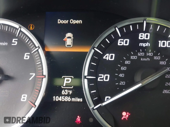 2016 Acura MDX with VIN 5FRYD3H23GB007677, listed as a IAAI auction lot 41586346 with 104,586 mi miles. Bid and sale history available at carsss.com. Image 15.