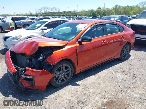2021 Kia Forte GT-Line with VIN 3KPF34AD6ME380257, listed as a IAAI auction lot 42029293 with 60,469 mi miles and . Bid and sale history available at carsss.com. Image 17.