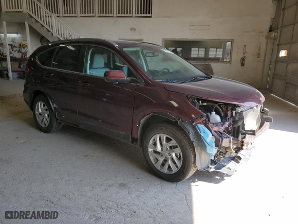 2016 Honda CR-V EX-L with VIN 5J6RM4H75GL042929, listed as a Copart auction lot 50541555 with 53,710 mi miles and Salvage Title. Bid and sale history available at carsss.com. Image 4.