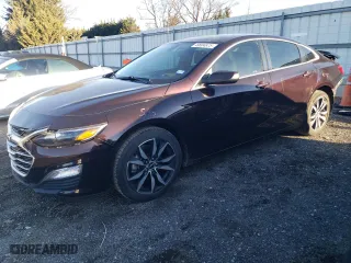 2020 Chevrolet Malibu RS with VIN 1G1ZG5ST7LF119570, listed as a Copart auction lot 49604875 with 27,819 mi miles and Salvage Title. Bid and sale history available at carsss.com. Image 1.