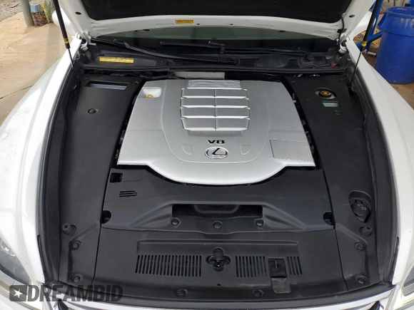 2014 Lexus LS 460 with VIN JTHCL5EF3E5021058, listed as a Copart auction lot 55998885 with 320,339 mi miles and Salvage title. Bid and sale history available at DreamBid. Image 11.