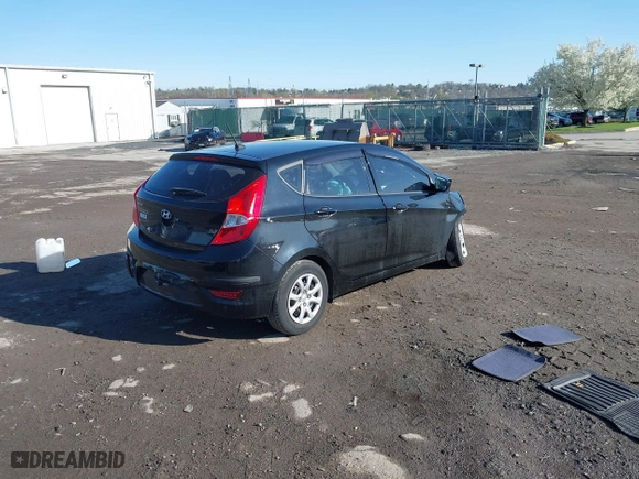 2014 Hyundai Accent GS with VIN KMHCT5AE0EU189319, listed as a IAAI auction lot 41985071 with 72,633 mi miles. Bid and sale history available at carsss.com. Image 4.