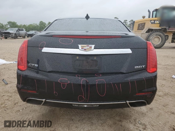2015 Cadillac CTS with VIN 1G6AP5SXXF0118124, listed as a Copart auction lot 53747665 with 117,800 mi miles and Salvage Title. Bid and sale history available at DreamBid. Image 6.