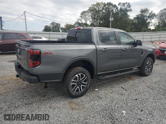 2024 Ford Ranger LARIAT with VIN 1FTER4KH5RLE29085, listed as a Copart auction lot 74453464 with 961 mi miles and Salvage Title. Bid and sale history available at carsss.com. Image 3.