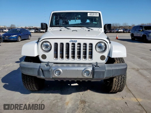 2017 Jeep Wrangler Unlimited Sahara with VIN 1C4BJWEG3HL665774, listed as a Copart auction lot 48538105 with 98,676 mi miles and Salvage Title. Bid and sale history available at carsss.com. Image 5.
