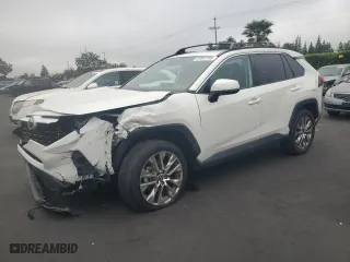 2021 Toyota RAV4 XLE Premium with VIN 2T3C1RFV0MW127334, listed as a Copart auction lot 53897295 with 33,432 mi miles and Salvage Title. Bid and sale history available at carsss.com. Image 1.