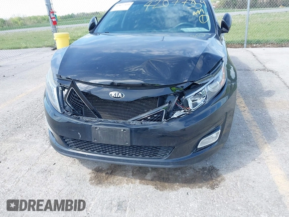 2015 Kia Optima LX with VIN 5XXGM4A79FG394563, listed as a IAAI auction lot 42077359 with 115,124 mi miles and . Bid and sale history available at DreamBid. Image 6.