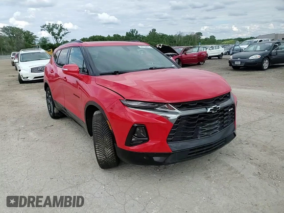 2020 Chevrolet Blazer RS z VIN 3GNKBKRS8LS573512, wystawiony jako Copart lot #58736815 z przebiegiem Nie podano mil oraz Szkoda całkowita • Salvage title. Historia ofert i sprzedaży dostępna na DreamBid. Obrazek 14.