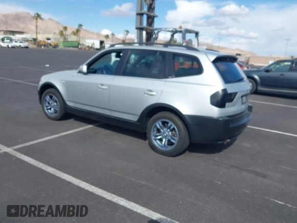 2005 BMW X3 3.0i with VIN WBXPA93445WD04862, listed as a IAAI auction lot 41950119 with 237,014 mi miles. Bid and sale history available at carsss.com. Image 3.