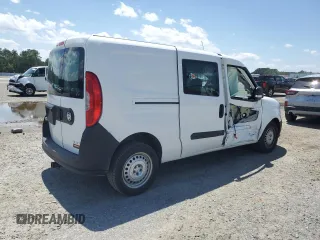 2020 Ram ProMaster City Cargo Tradesman with VIN ZFBHRFAB0L6P83014, listed as a Copart auction lot 57823935 with 58,429 mi miles and Salvage title. Bid and sale history available at DreamBid. Image 3.