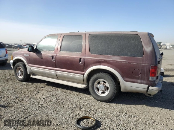 2001 Ford Excursion Limited with VIN 1FMNU42S01ED72891, listed as a Copart auction lot 89221445 with 16,990 mi miles and Clean title. Bid and sale history available at DreamBid. Image 2.