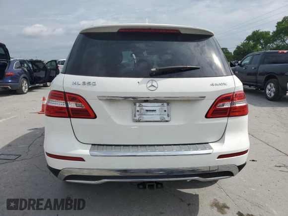 2015 Mercedes-Benz M 350 with VIN 4JGDA5HBXFA534879, listed as a Copart auction lot 54306825 with 161,624 mi miles and Salvage title. Bid and sale history available at DreamBid. Image 6.
