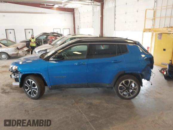 2022 Jeep Compass Limited с VIN 3C4NJDCB4NT171609, выставлен на аукционе IAAI как лот 42514398 с пробегом 32 050 миль миль и . История ставок и продаж доступна на DreamBid. Изображение 14.
