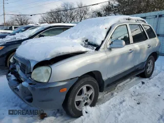 2003 Hyundai Santa Fe GLS with VIN KM8SC73D23U449633, listed as a Copart auction lot 88861775 with 181,299 mi miles and Salvage Title. Bid and sale history available at carsss.com. Image 1.