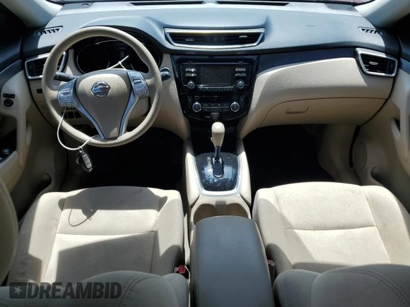 2015 Nissan Rogue SV with VIN KNMAT2MT9FP557680, listed as a Copart auction lot 53566195 with 72,907 mi miles and Salvage Title. Bid and sale history available at DreamBid. Image 8.